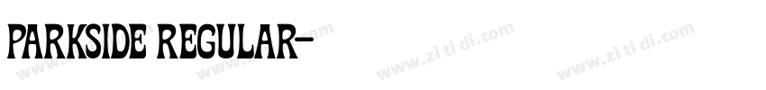 Parkside Regular字体转换 Parkside Regular字体转换